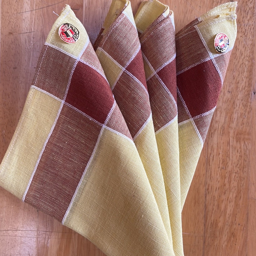 Vintage Belgian linen napkins